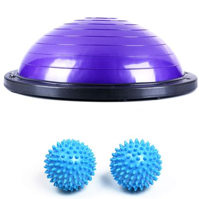 SH-PH Semi-Circular Yoga Ball, Thickened Explosion-Proof Yoga Wave Speed Ball semi-Circular Balance Ball, Fitness Yoga Hemisphere Rehabilitation Training 59.8 * 20.5cm (Color : A)