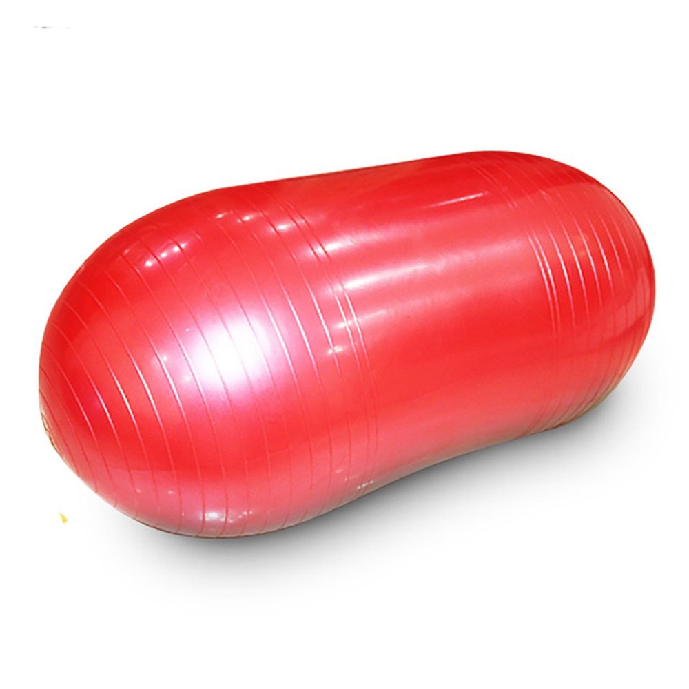 SH-PH Thicken Explosion-Proof Capsule Peanut Fitness Ball - Yoga Ball for Children's Sense Training & Rehabilitation (90x45cm, Red)