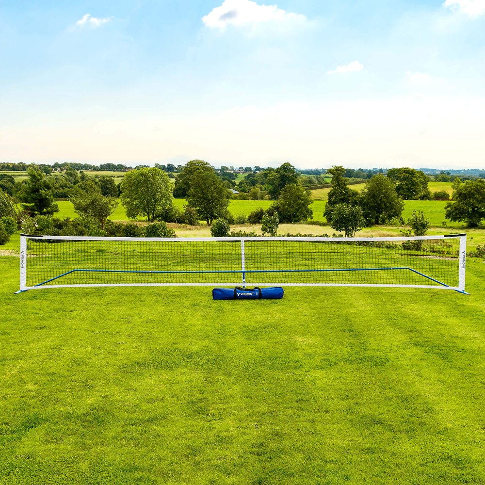 Vermont Procourt Combi Net | Net for Tennis, Badminton, Pickleball & Soccer-Tennis | Portable Badminton Set | Mini Tennis & Badminton Sets for Backyards (22ft Wide (Pickleball))