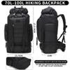 W WINTMING Hiking Backpack for Men 70L/100L Camping Backpack Military Rucksack Molle 3 Days Assault Pack for Climbing view 2