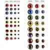 1242 Pieces 3D 4D Fishing Eyes Oval Realistic Lure Eyes for Making Fishing Bait Fly Tying Streamers Lures Crafts (6 Sizes: 3 mm/ 4 mm/ 5 mm/ 6 mm/ 8 mm/ 10 mm) view 2