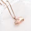 XSMZB Fish Urn Necklaces for Ashes Stainless Steel Keepsake Funeral Pendant Locket Memorial Cremation Jewelry for Men Women (Rose Gold) view 4