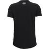 Under Armour Boys' Sportstyle Logo Short-Sleeve T-Shirt , Black (001)/White , Youth Small view 2