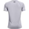 Under Armour Boys Tech Big Logo Short Sleeve T-Shirt , Mod Gray Light Heather (011)/Black , Small view 3