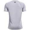 Under Armour Boys Tech Big Logo Short Sleeve T-Shirt , Mod Gray Light Heather (011)/Black , Small view 4