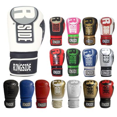 Ringside Apex Flash Sparring Gloves, IMF-Tech Synthetic Boxing Gloves with Secure Wrist Support, Ideal for Men and Women, White and Black, 18 oz