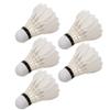 ZJchao 5PCS Feather Badminton Shuttlecocks Birdies, Faux Flying Stable Badminton Balls for Indoor and Outdoor Games Activity Training view 1