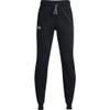 Under Armour Boys Brawler 2.0 Tapered Pants , Black (001)/White , X-Small view 2
