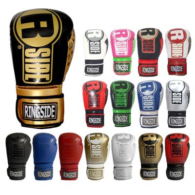 Ringside unisex adult Black/Gold 14 oz glove, Black/Gold, 18 Ounce US
