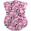 Protective Veil Scarves Cute Cow And Flower Women Men Scarf Sunscreen Dust Wind UV Sun Hair Wrapping Wristband Headwear for Outdoor Hiking Cycling Running Motorcycling view 1