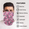 Protective Veil Scarves Cute Cow And Flower Women Men Scarf Sunscreen Dust Wind UV Sun Hair Wrapping Wristband Headwear for Outdoor Hiking Cycling Running Motorcycling view 4