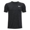 Under Armour Boys Tech 2.0 Short-Sleeve T-Shirt , Black (001)/White , Large view 1