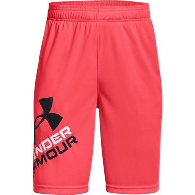 Under Armour boys Prototype 2.0 Logo Shorts , Beta (628)/Black , Youth X-Large