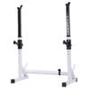 Squat rack Bench Press Multifunctional shelf Adjustable bracket Home indoor gym Strength training stand Men's fitness barbell rack Squat rack ( Color : White , Size : (84~108)*60*(81~130)cm ) view 1
