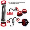 Abdominal Wheel Set, Push-Up Bar, Multifunctional Training Set, Core Fitness, Amplify Abdominal and Arm Workout,Red view 2
