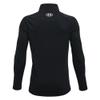 Under Armour boys Tech 2.0 1/2 Zip T-shirt , Black (001)/White , Medium view 2