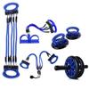 Abdominal Wheel Set, Push-Up Bar, Multifunctional Training Set, Core Fitness, Amplify Abdominal and Arm Workout,Blue view 1