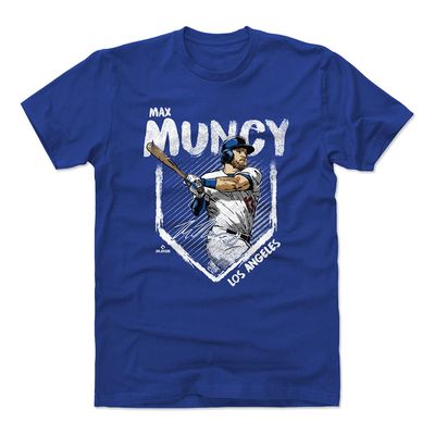500 LEVEL Max Muncy Shirt (Cotton, XX-Large, Royal Blue) - Max Muncy Base WHT