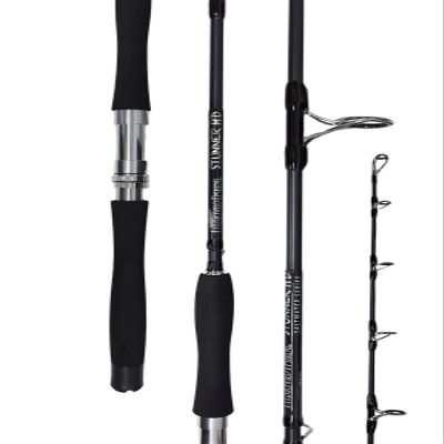 Fitzgerald Fishing Stunner HD Saltwater Series 8'0" X-Heavy 20-40 lb Spinning Offshore Rods Great for Snook, Tarpon, Cobia, Snapper, Grouper, Dolphin