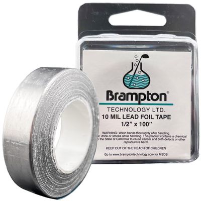 Brampton Golf Lead Tape 1/2 x 100 (10 mil) - Easy to Cut and Apply - Stay on in All Weather - Adjust Swing Weight and Feel - for Golf Clubs, Golf Heads, Pickleball, Tennis, and Fishing