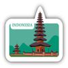 Indonesia Southeast Asia World Travel Badge Vinyl Sticker Decal Design view 1
