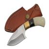 SZCO Full Tang Bowie Knife 7 Inch - Pocket Knifes with Stainless Steel Blade, Bone/Horn Handle & Leather Sheath - Camping Knife for Hiking, Camping - Skinning knife for Men view 1