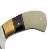 SZCO Full Tang Bowie Knife 7 Inch - Pocket Knifes with Stainless Steel Blade, Bone/Horn Handle & Leather Sheath - Camping Knife for Hiking, Camping - Skinning knife for Men view 3