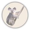 Geometric Koala Animal Polygonal Retro Vinyl Sticker Decal Design view 1