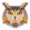 Geometric Owl Animal Polygonal Vinyl Sticker Decal Design