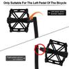 Ejoyous Bikes Crank Arm, Aluminium Alloy Bicycles Left Hand Single Chain Crank Arm Pedal Crank Bar Replacement for Mountain Road Bikes Crankset, Black view 3