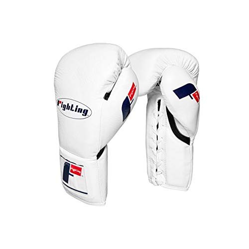 Fighting Certified Pro Fight Gloves, White, 10X oz