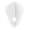 LSTYLE Dart Flights: L9d PRO Fantail - Dimple Texture - for Soft Tip and Steel Tip Darts - 2 Pack White view 2