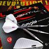 LSTYLE Dart Flights: L9d PRO Fantail - Dimple Texture - for Soft Tip and Steel Tip Darts - 2 Pack White view 4