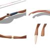MILAEM Traditional Longbow Handmade Takedown Recurve Bow and Arrow Set 20 Lbs Takedown Recurve Horsebow Mongolian Bow with 3 Pcs Wooden Arrow for Target Shooting Hunting (Brown Set, 20 Lbs) view 3