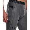 Under Armour Men's HeatGear Armour Leggings , Carbon Heather (090)/Black, Small view 3