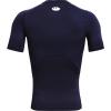 Under Armour Men's Armour HeatGear Compression Short-Sleeve T-Shirt , Midnight Navy (410)/White, Large view 4