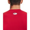 Under Armour Men's Armour HeatGear Compression Long-Sleeve T-Shirt , Red (600)/White, Medium view 4