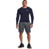 Under Armour Men's Armour HeatGear Compression Long-Sleeve T-Shirt , Midnight Navy (410)/White, Small view 3