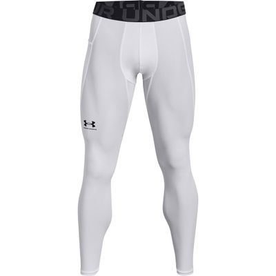 Under Armour Men's HeatGear Armour Leggings , White (100)/Black, Large