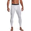 Under Armour Men's HeatGear Armour Leggings , White (100)/Black, Large view 2