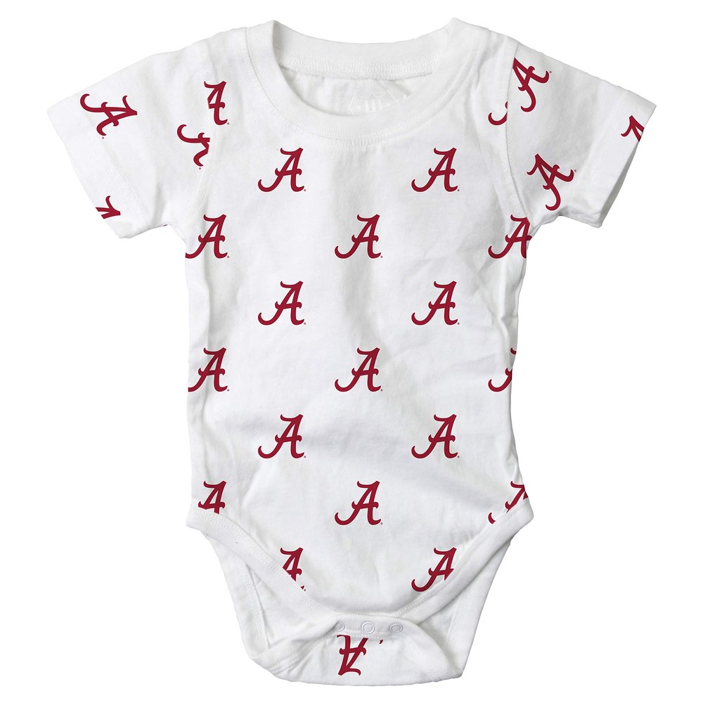 Wes & Willy Alabama Crimson Tide Allover Bodysuit