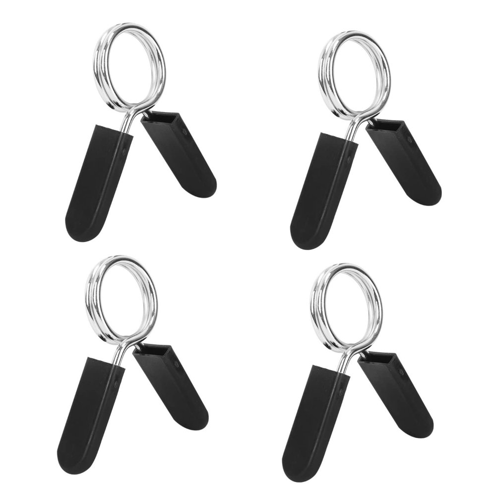 BESPORTBLE 4pcs 28mm Dumbbell Barbell Clamps Spring Clip Collars for Powerlifting Cross Fit Weightlifting Gym