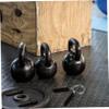 BESPORTBLE 4pcs 28mm Dumbbell Barbell Clamps Spring Clip Collars for Powerlifting Cross Fit Weightlifting Gym view 2
