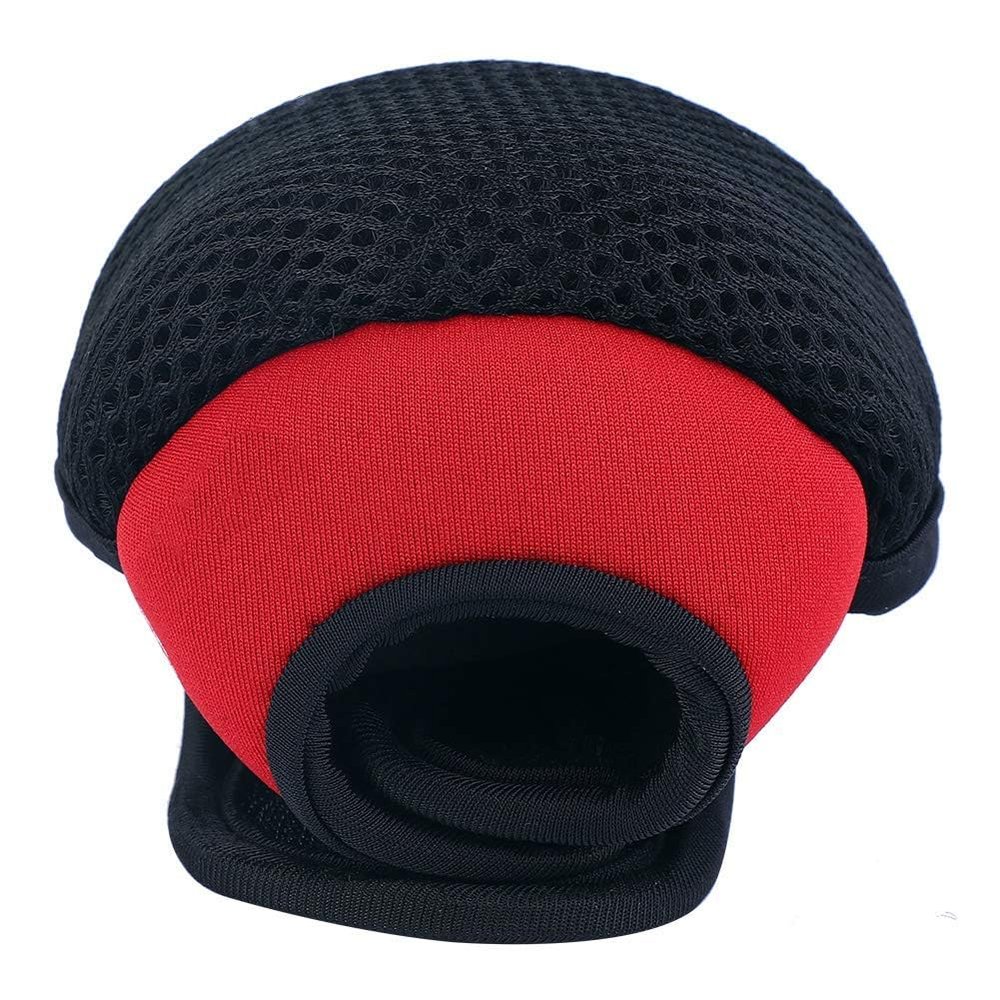 HERCHR Fishing Reel Protector, Nylon & Neoprene Baitcasting Spinning Casting Fishing Reel Cover, Low Profile Baitcaster Case Protective Sleeve Bag (Red)