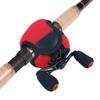 HERCHR Fishing Reel Protector, Nylon & Neoprene Baitcasting Spinning Casting Fishing Reel Cover, Low Profile Baitcaster Case Protective Sleeve Bag (Red) view 2