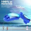 Aegend Swim Goggles for Kids Youth 3-14 Anti-Fog Anti-UV Comfort Fit Goggles for Swimming view 2
