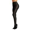 Oyolan Womens Ultra Shimmery 60D Thickness Footed Stockings Control Top Tight Pantyhose Black One_Size view 3