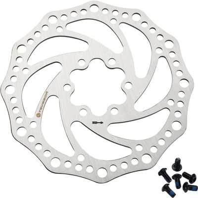 Teyssor 140mm 160mm 180mm 203mm Bike Disc Brake Rotor with 6 Bolts Fit for Road Bike Mountain Bike BMX MTB