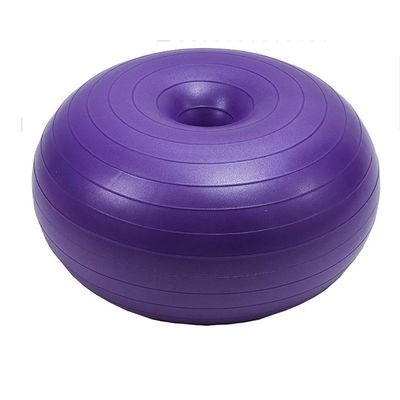 SH-PH Yoga Ball Exercise Donut Yoga Ball Workout Core Training Stability Ball for Yoga Pilates Balance Training with Inflatable Pump, Diameter: 50 Cm / 19.7 Inch (Color : E)