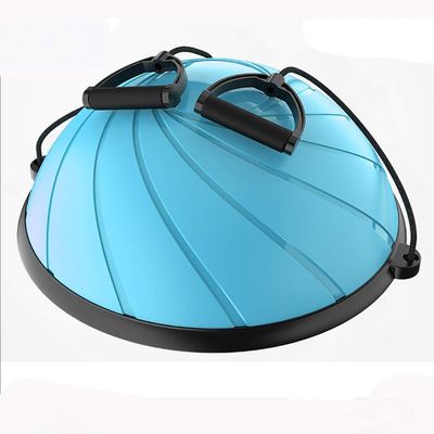 SH-PH Yoga Balance BallHalf Ball Balance Trainer with 2 Elastic Strings for Core Training Home Fitness Strength Exercise Workout Gym,Diameter: 60cm/23.6 Inch (Color : D)